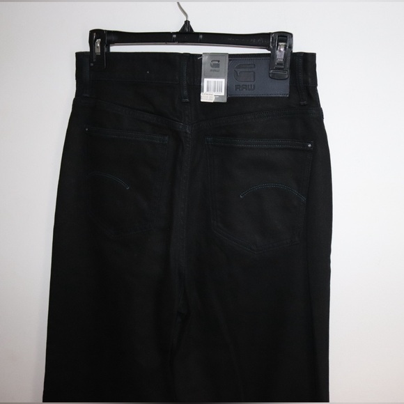 G- Star | Black Wide Leg High Rise Jeans Size 28 New - Picture 6 of 11